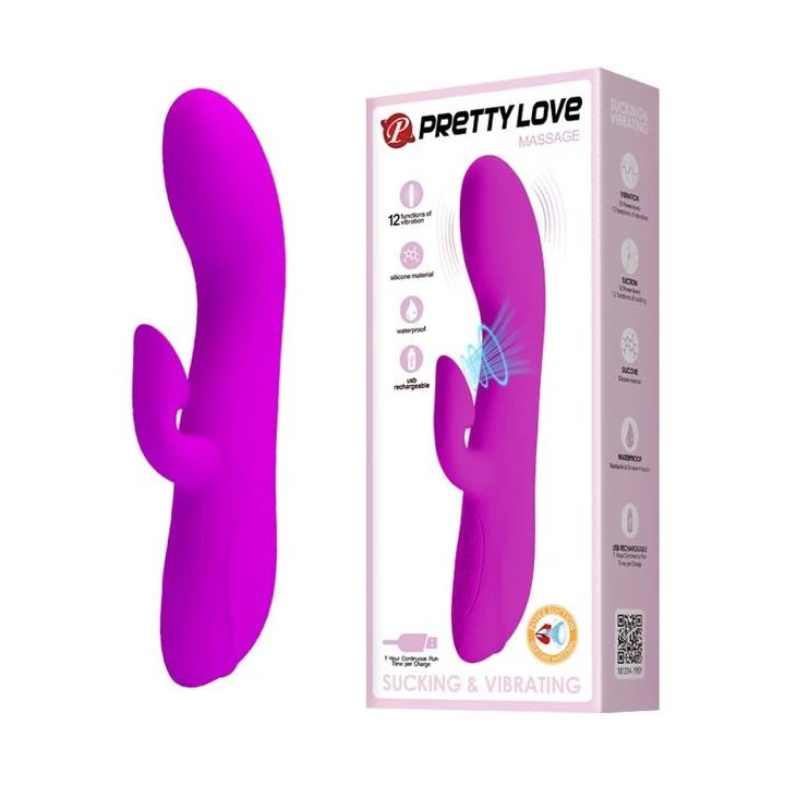 Wibrator - PRETTY LOVE Desirable Flirt, 12 funkcji wibracji, silikon medyczny, cicha praca