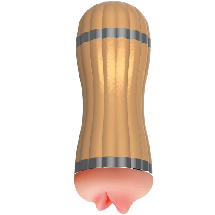 Masturbator Bevis – 36 trybów, 2 silniki, USB, TPE (22 cm, Ø7 cm)