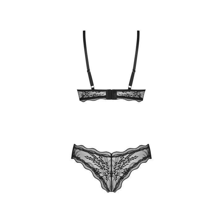 Komplet bielizny OBSESSIVE — rozmiar M/L, fiszbiny, regulowane ramiączka