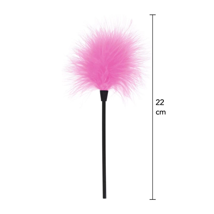 Piórka do łaskotania - Różowe, długość 22 cm, z piór indyczych