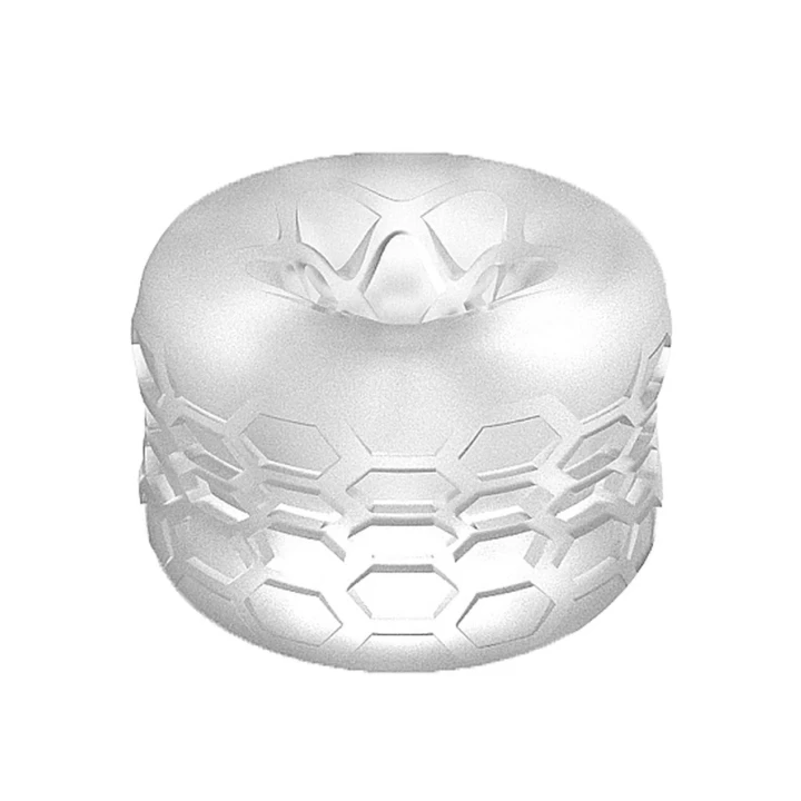 Masturbator odwracalny N0. 94 - przezroczysty, wodoodporny, elastyczny TPE