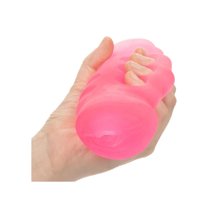 Masturbator Grip-N-Stroke Large, ergonomiczny uchwyt, teksturowane wnętrze, podwójne wejście
