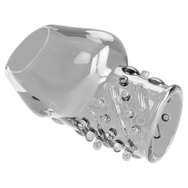 Nakładka na penisa PRETTY LOVE MATIAS, TPR, wodoodporna, elastyczna, mocna