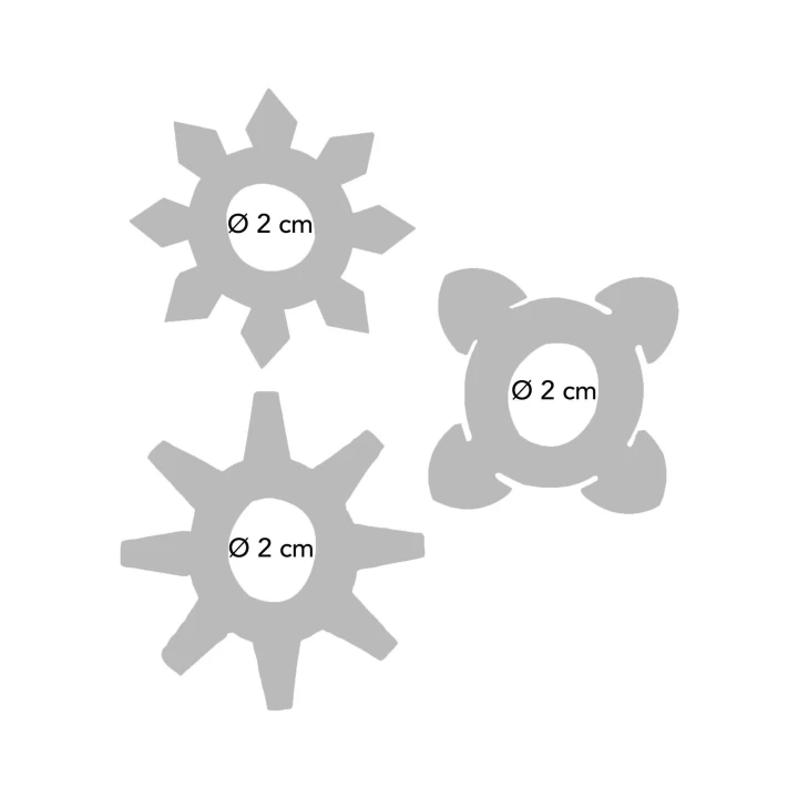 Pierścienie C dla Stymulacji - Tickle, TPR - TPE, Wodoodporne, 3 Wzory