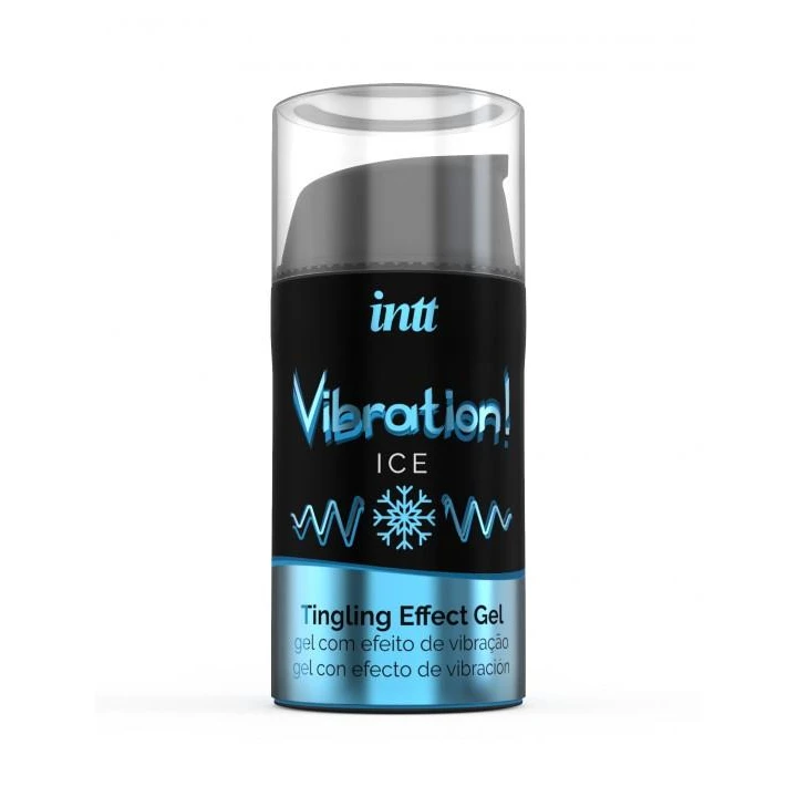 Wibrator płynny Żel-VIBRATION ICE 15 ml - uniseksowy, chłodzący, smak mięty