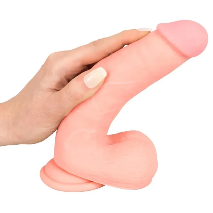Dildo medyczne - Realistyczny silikon, długość 20 cm, średnica 3,3-4,4 cm