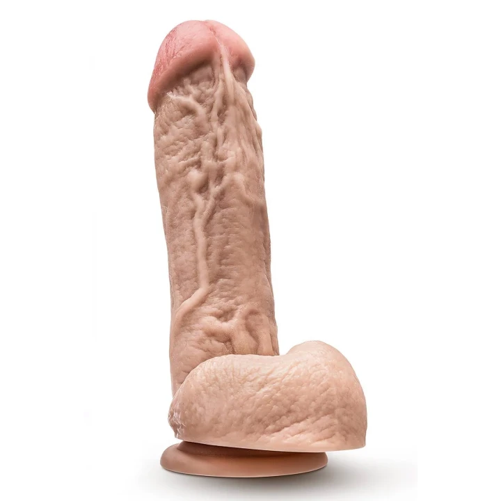 Dildo Dr. Skin Mr. D 8,5'' z dodatkowymi kulkami, z PVC, realistyczny wygląd
