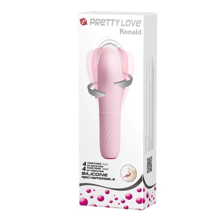 Wibrator silikonowy PRETTY LOVE - Burke, 4 wibracje, 4 obroty, funkcja pamięci