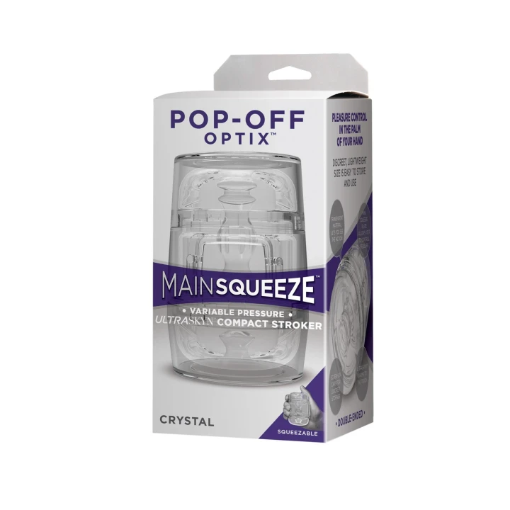 Stroker - Doc Johnson Optix™ ULTRASKYN, kompaktowy, regulowany nacisk