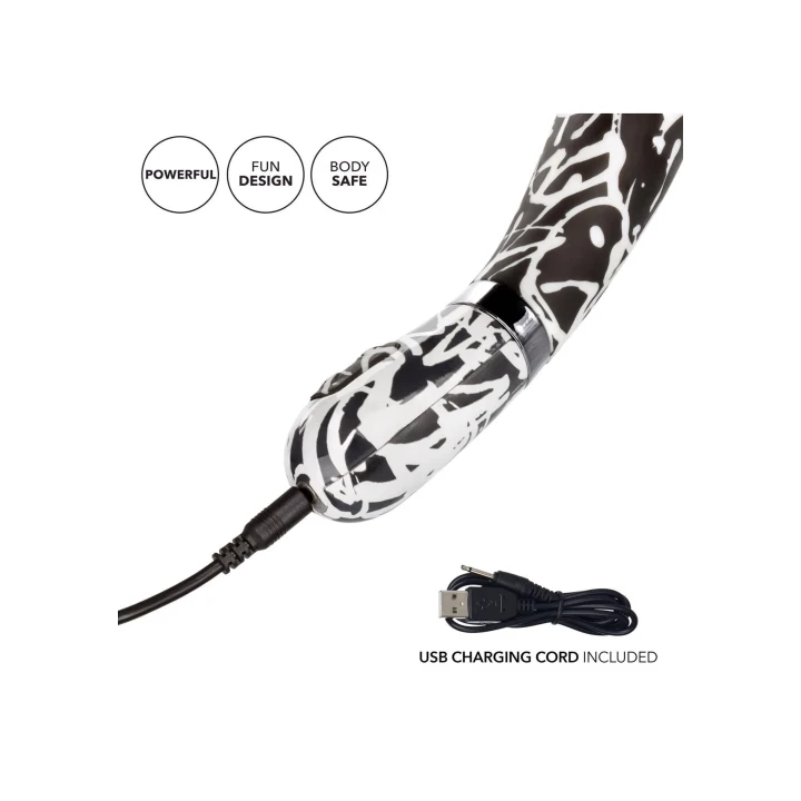 Wibrator elastyczny Hype Wand - silikon, 10 trybów wibracji, wodoodporny