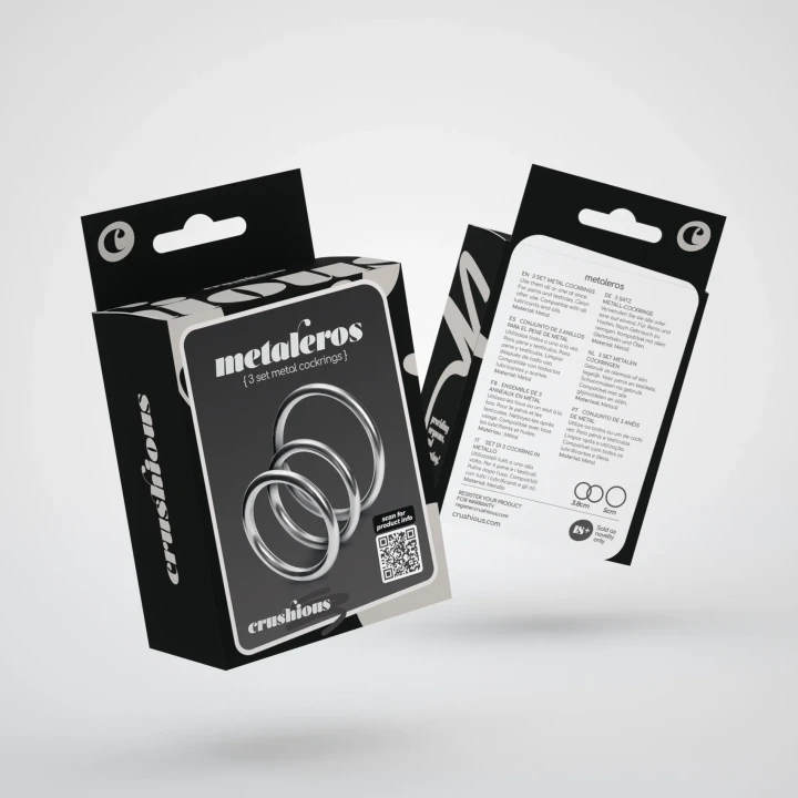 Pierścienie metalowe Crushious, zestaw 3 szt., średnica 3,8-5 cm, do zabawy temperaturą