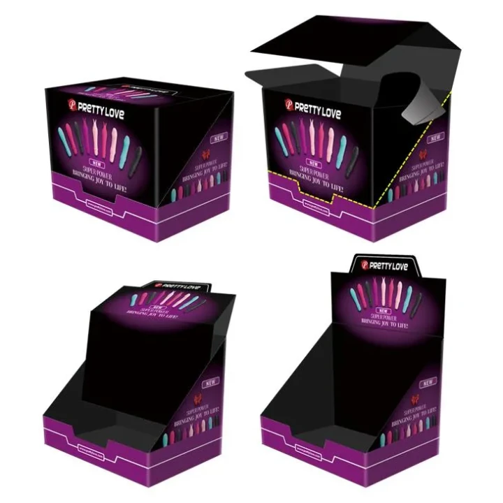 Wibrator mini - PRETTY LOVE - 10 funkcji, silikon, 3,5 cala, zestaw 28 szt.