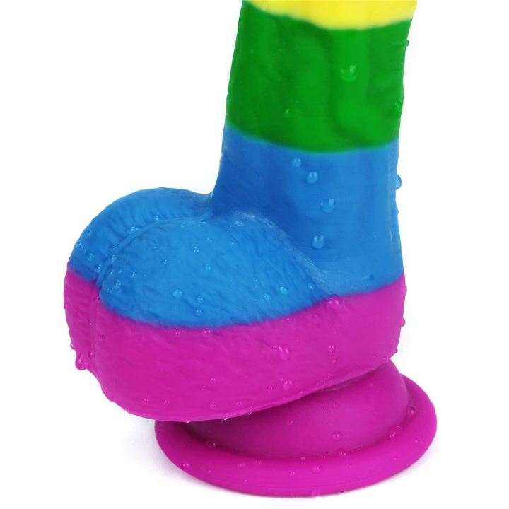 Dildo Prider 8'' z platynowego silikonu, długość 20,5 cm, ergonomiczny kształt