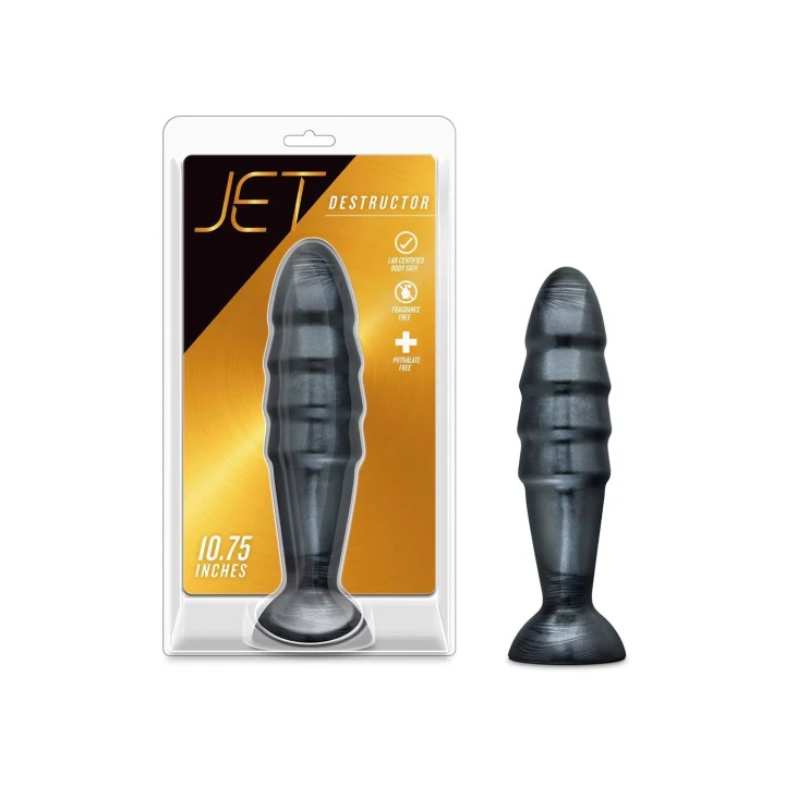 Zatyczka analna JET Destructor, PVC, długość 27,3 cm, średnica 6,6 cm