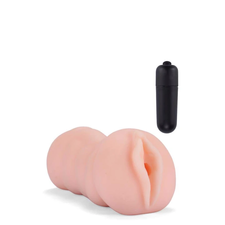 Stroker do kieszeni Tracey, TPE, z wibracjami, długość 13,5 cm, otwarty koniec