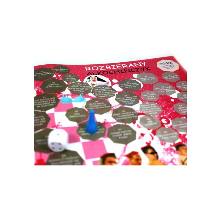 Gra planszowa - Alkochińczyk 2w1 z kieliszkami, idealna na imprezy i przyjęcia