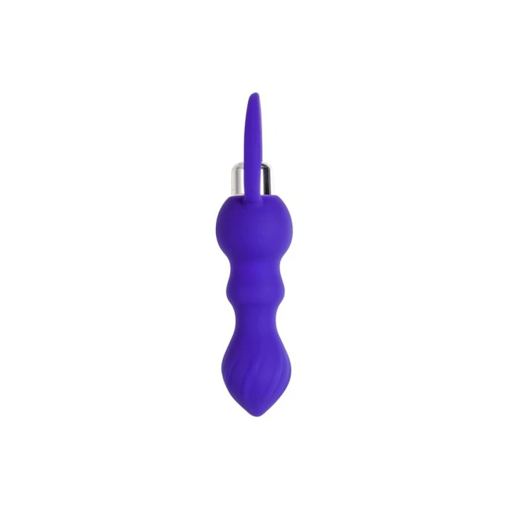 Anal plug - Toyfa, silikonowy, fioletowy, 14 cm, średnica 3.2 cm