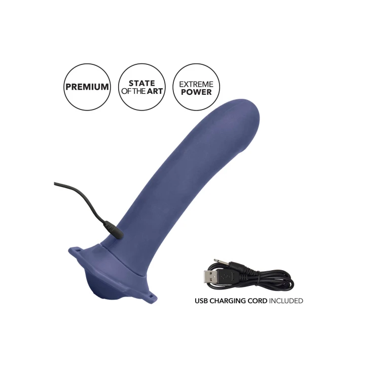 Wibrator do par Her Royal Harness ME2 Thumper, silikonowy, wodoodporny, 2 silniki