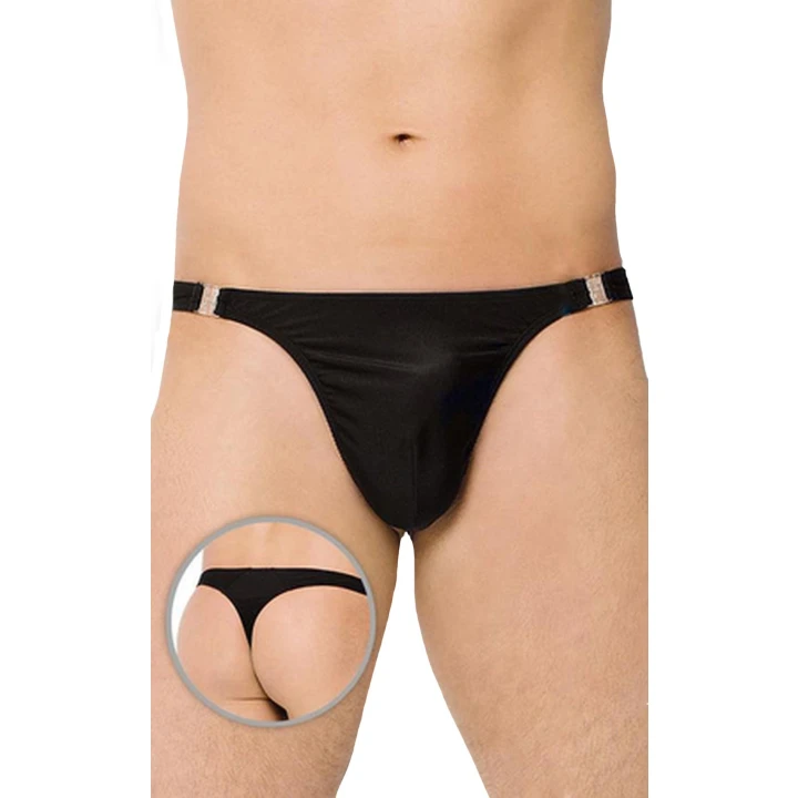 Słipy satynowe XL SOFTLINE COLLECTION, komfortowe, eleganckie z rozpięciami