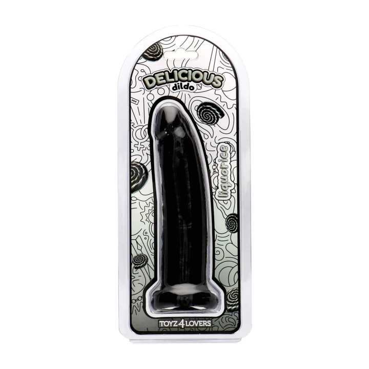 Dildo Delicious z zapachem lukrecji, 4,4 cm średnicy, 19,5 cm długości