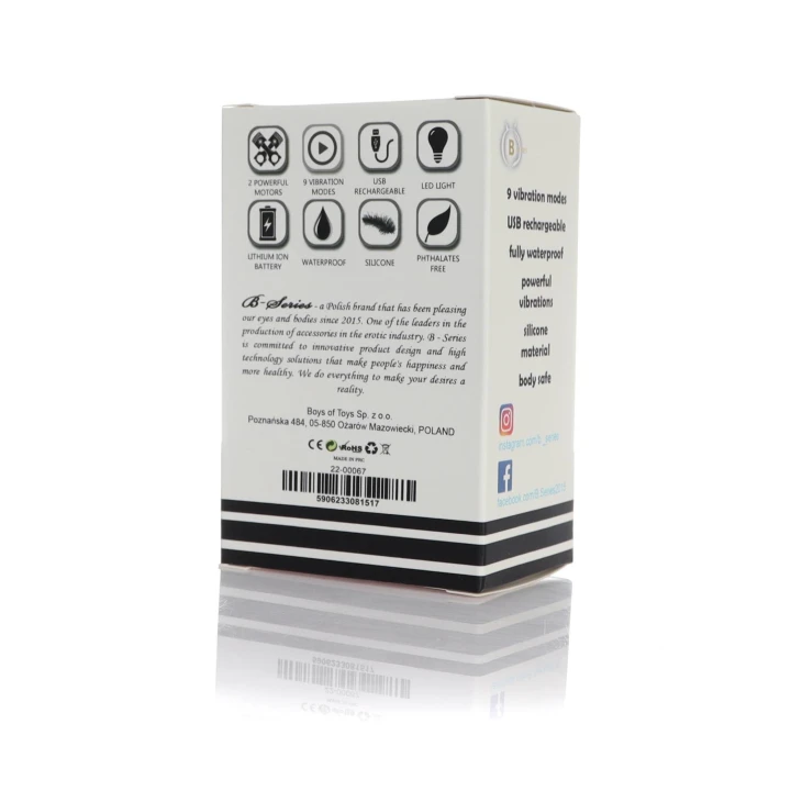 Masażer na palce USB, 9 funkcji - Wodoodporny, Silikonowy, Ergonomiczny