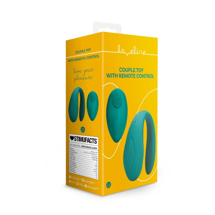 Zabawka Dla Par Loveline z Wibracjami, Zdalnym Sterowaniem i Wodoodpornością
