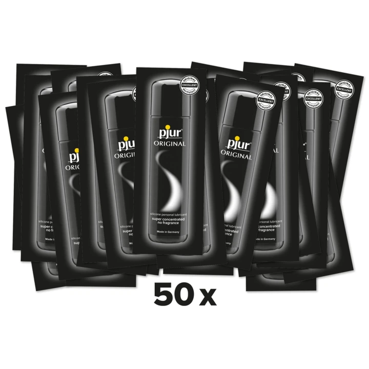 Żel intymny Pjur Original 1,5ml - lśniąca gładkość, długotrwały poślizg, 50 sztuk