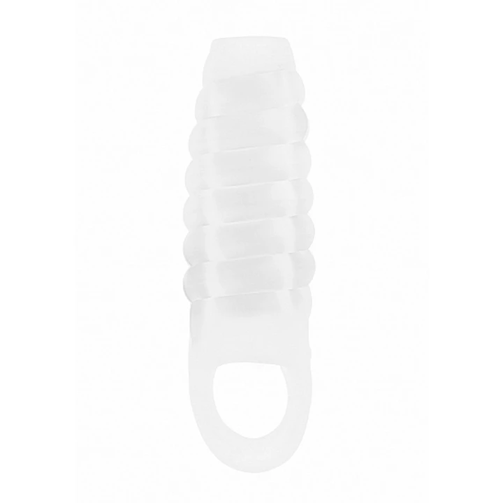 Rozszerzenie penisa No.21 - Przezroczyste, Materiał Soft TPE, Wodoodporne