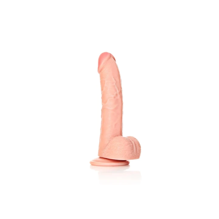 Dildo RealRock - Zakrzywione, Realistyczne, Z Przyssawką, 20,5 cm