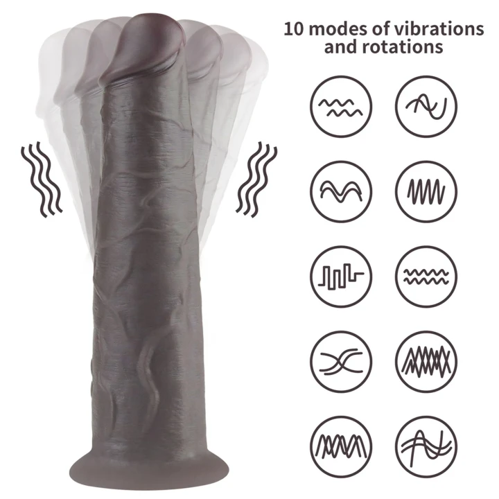 Dildo Lovetoy Nature z platynowego silikonu, 10 trybów wibracji, zdalne sterowanie