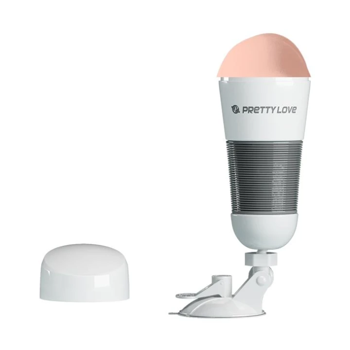 Wibrator analny PRETTY LOVE HEDY z przyssawką, realistyczny TPR, wewnętrzna tekstura