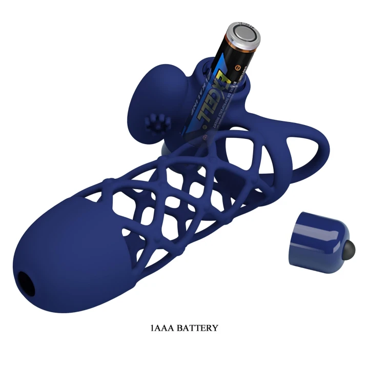 Wibrator penisowy PRETTY LOVE, silikonowy, 10 trybów wibracji, stymulacja łechtaczki