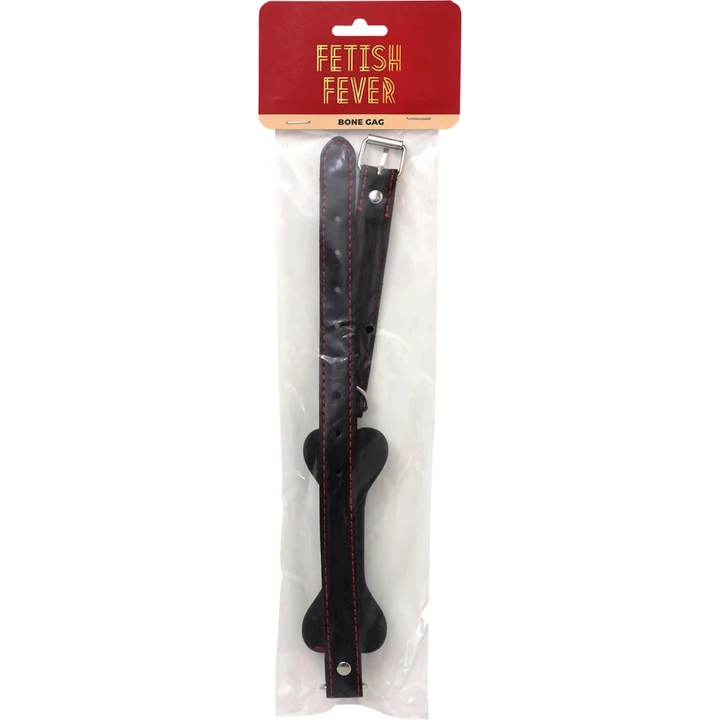 Knebel do ust Fetish Fever - Czarny, z regulacją, materiał przyjemny dla skóry