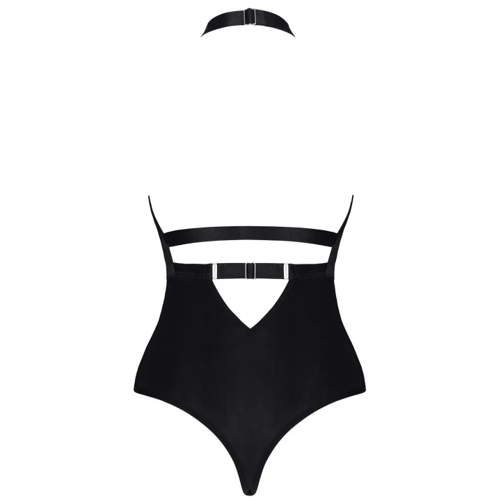 Body DEMONIQ Kolekcja Lady X Aleta001 - czarny - koronka geometryczna - XXL