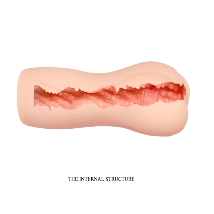 Masturbator TPR CRAZY BULL-BELLA, wodoodporny, realistyczny z wypustkami