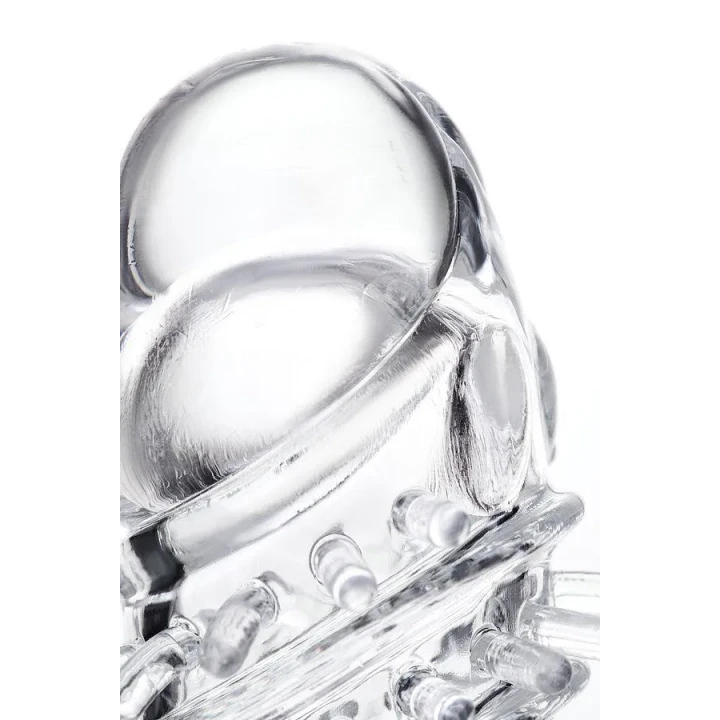 Nasadka wibracyjna A-Toys Fril, TPR, przejrzysta, 13,4 cm długości, elastyczna