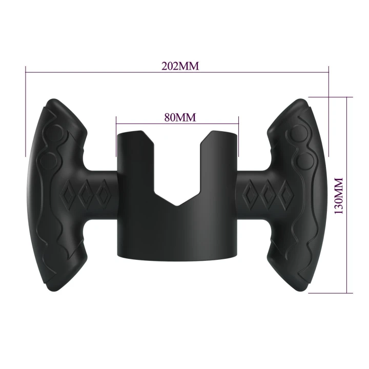 Masturbator z uchwytem Pretty Love, regulowany 70-90 mm, ergonomiczny, wodoodporny