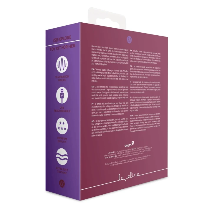 Zestaw zabawek erotycznych - (S)explore - silikon, wodoodporny, 7 trybów prędkości
