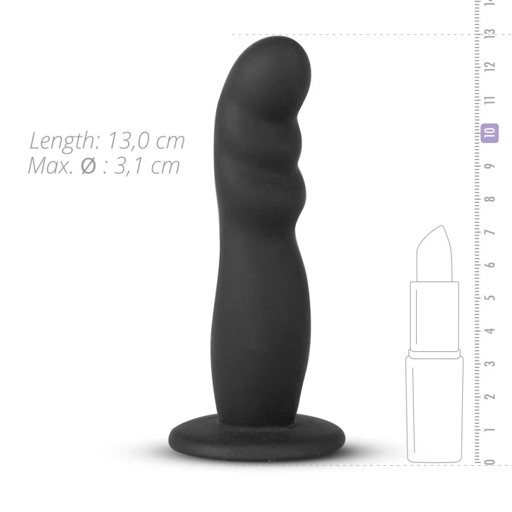 Dildo silikonowe - Regulowane szelki, 2,4 cm średnicy, dla par