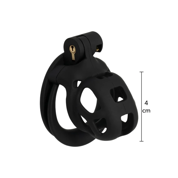 Klatka na penisa - HIDDEN DESIRE, ABS Plastic, 4 rozmiary pierścieni, 7 cm długości