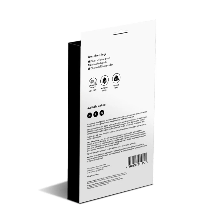 Szorty lateksowe Prowler RED, rozmiar L, elastyczny materiał, bezszwowe wykończenie