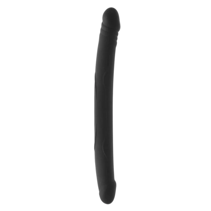 Dildo – Real Double Do, 42 cm, silikon medyczny, podwójna końcówka, czarny