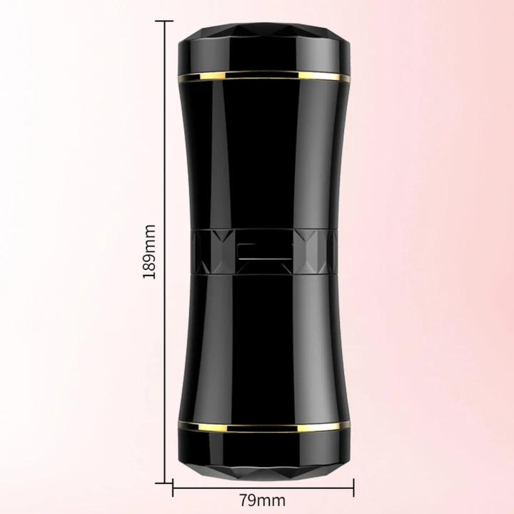 Masturbator - CyberSkin® Double Ended, Wibrujący, Wodoodporny 18 cm