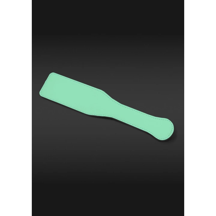 Paddel BDSM GLO od NS Novelties, 30 cm, materiał PU Leather, świecący w ciemności