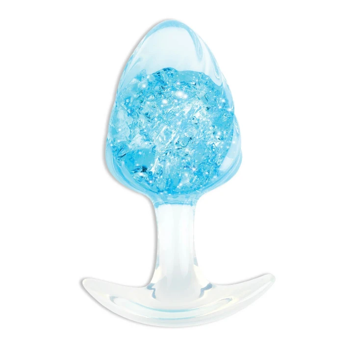 Korek analny ToyJoy Crystal, duży, 10,5 cm długości, silikon, kryształowy element