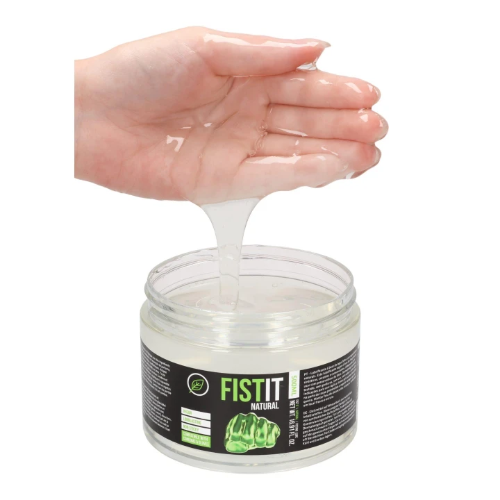 Lubrykant wodny Fistit - Naturalny, 500 ml, Wegański, Beztłuszczowy, Bezbarwny