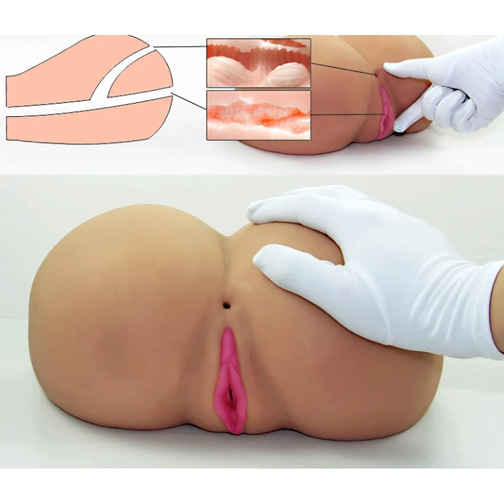 Masturbator realistyczny Feel Me Bare, Cyber-skóra, 5 kg, łatwe czyszczenie