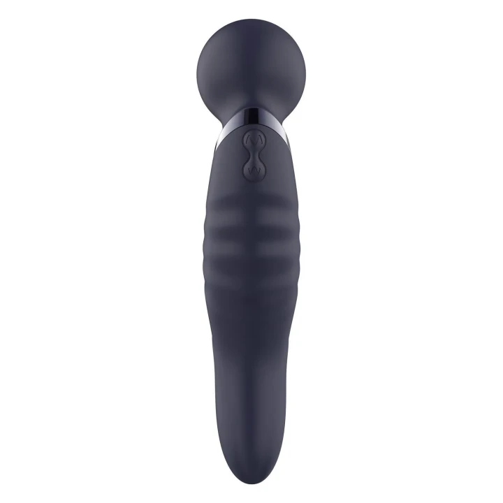 Wibrator podwójny GLAM, silikonowy, 7 rytmów, 3 prędkości, wodoodporny