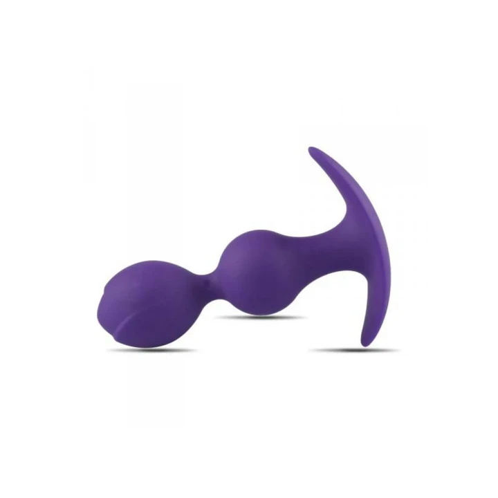 Wtyczka analna Plug-Plug z ergonomicznym uchwytem, 100% silikonowa, bezpieczna w użyciu