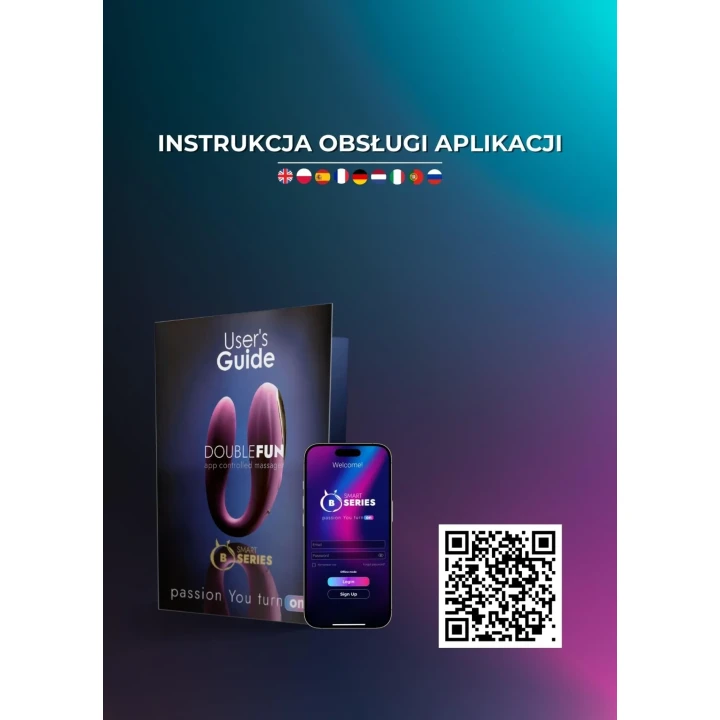 Masażer waginalny DOUBLEFUN – Aplikacja, 10 trybów wibracji, wodoodporny